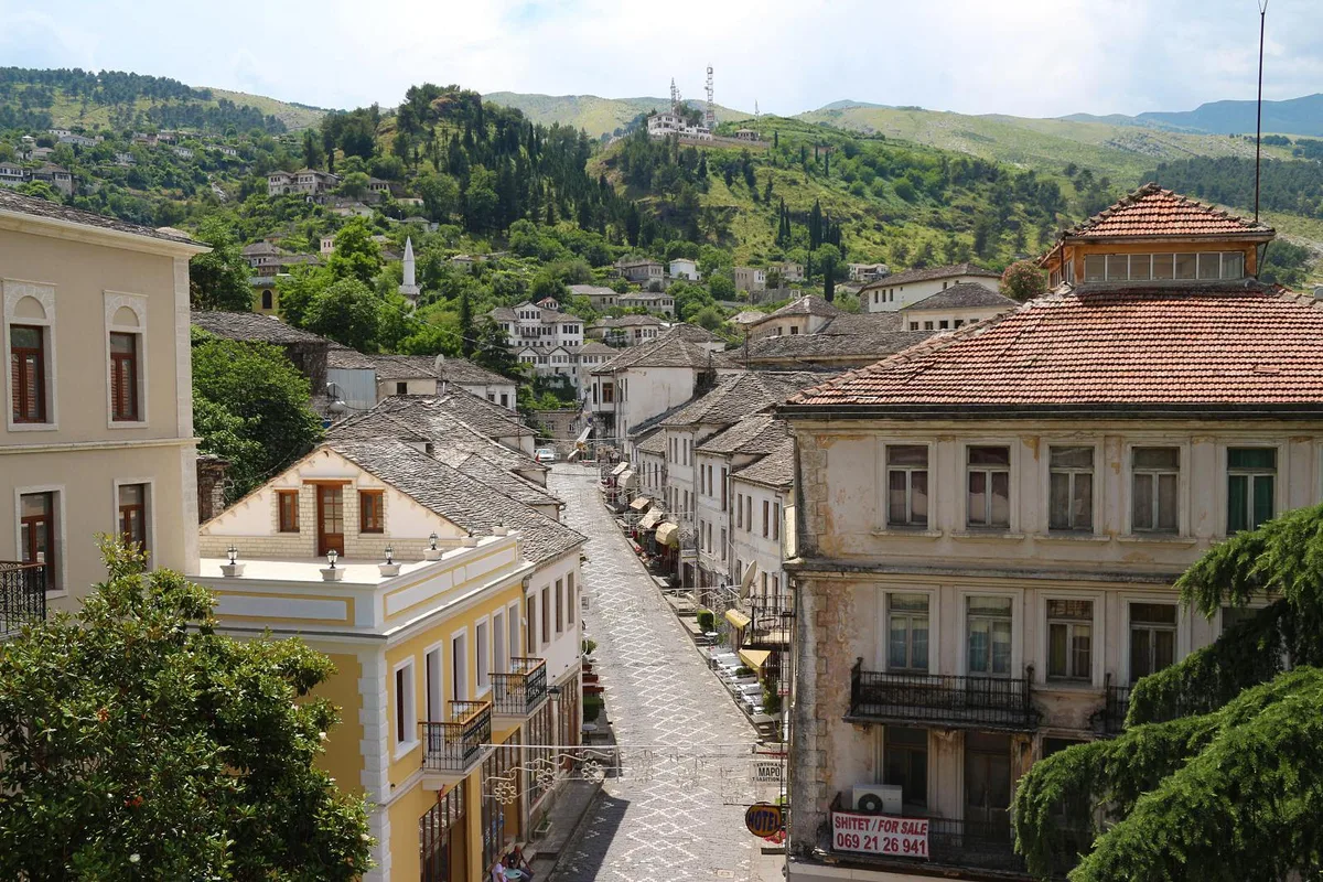 The historic town of Gjirokastra