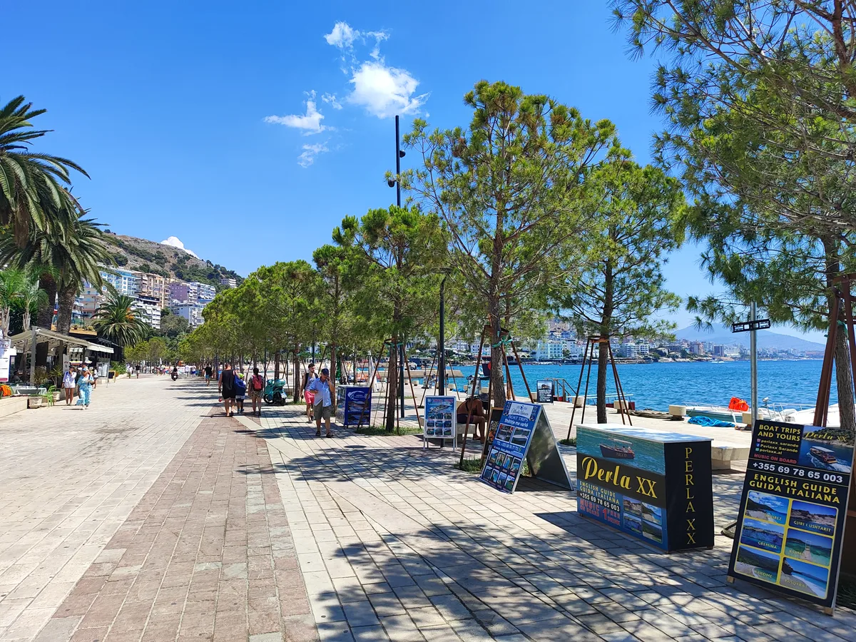 Saranda seafront promenade
